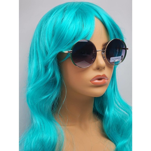 FGX by Foster Grant Gold & Green Full Round Metal Frame Sunglasses 52077FGX314 - Picture 2 of 11